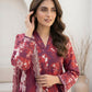 03 Piece Unstitched Printed with Embroidered Lawn Cutwork Dupatta
