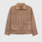 Fur Collar Suede Jacket