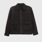 Fur Collar Suede Jacket