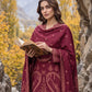 03 Piece Unstitched Printed Pashmina