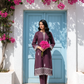 01 Piece Ready to wear Embroidered Jacquard Shirt