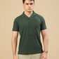 Waffle Bottle Green Revere Polo