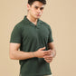 Waffle Bottle Green Revere Polo