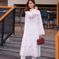 03 Piece Stitched Embroidered Jacquard With Embroidered Chiffon Dupatta