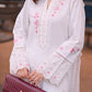 03 Piece Stitched Embroidered Jacquard With Embroidered Chiffon Dupatta
