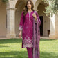 03 Piece Unstitched Dyed Embroidered with Printed Chiffon Dupatta