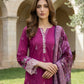 03 Piece Unstitched Dyed Embroidered with Printed Chiffon Dupatta