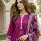 03 Piece Unstitched Dyed Embroidered with Printed Chiffon Dupatta