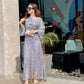 Net Kaftan Shirt Grey