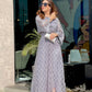 Net Kaftan Shirt Grey