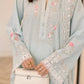 03 Piece Stitched Embroidered Jacquard With Embroidered Chiffon Dupatta