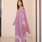 03 Piece Stitched Embroidered Jacquard With Embroidered Chiffon Dupatta
