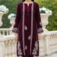 01 Piece Ready to wear Embroidered Velvet Shirt