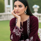01 Piece Ready to wear Embroidered Velvet Shirt