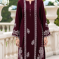 01 Piece Ready to wear Embroidered Velvet Shirt