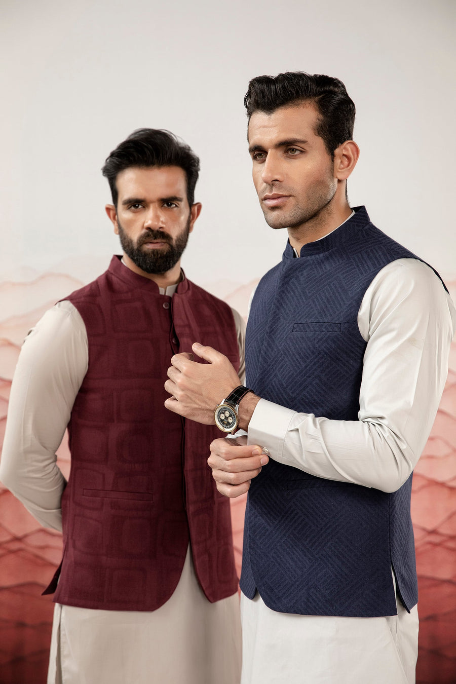 WAISTCOAT-JACQUARD-RED-IST-110