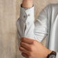 Ice Blue French Collar Kameez Shalwar - Men
