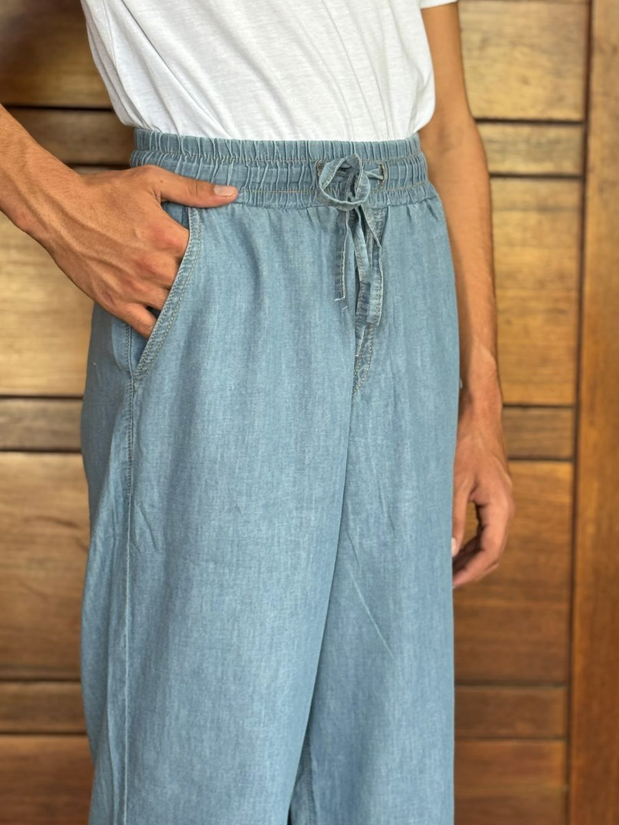 Ice Blue Relaxed Trouser Him