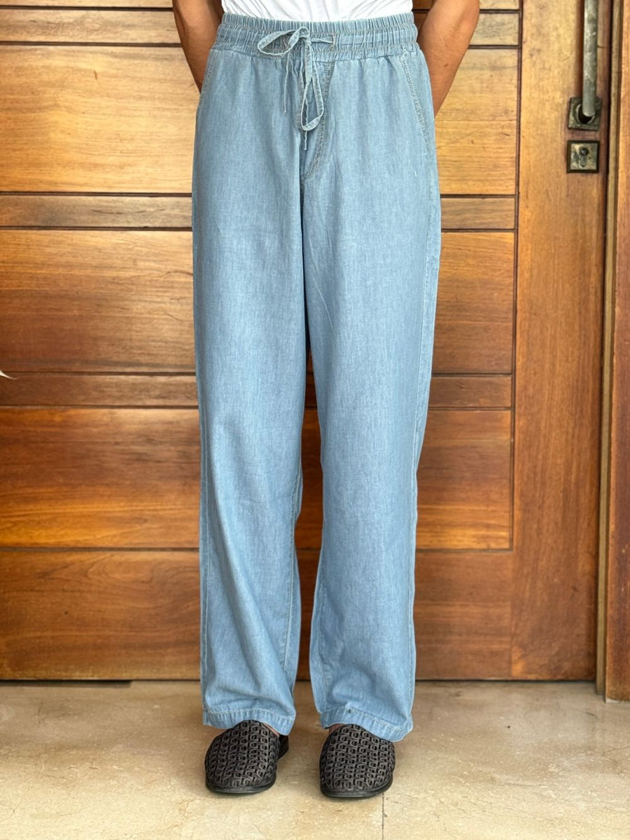 Ice Blue Relaxed Trouser Him