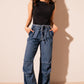 Inaara Dark Blue Relaxed Jeans Women