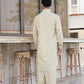 Ivory French Collar Kameez Shalwar - Men