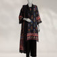 Black Dobby Digital Printed 2Pc Unstitched