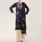 BLUE LAWN EMBROIDERED STITCHED 2PC
