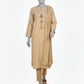 BEIGE DOBBY EMBROIDERED STITCHED 2PC