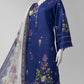 Blue Printed Dobby Unstitched 2Pc