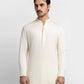 Cream Plain Kameez Shalwar