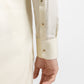 Cream Plain Kameez Shalwar