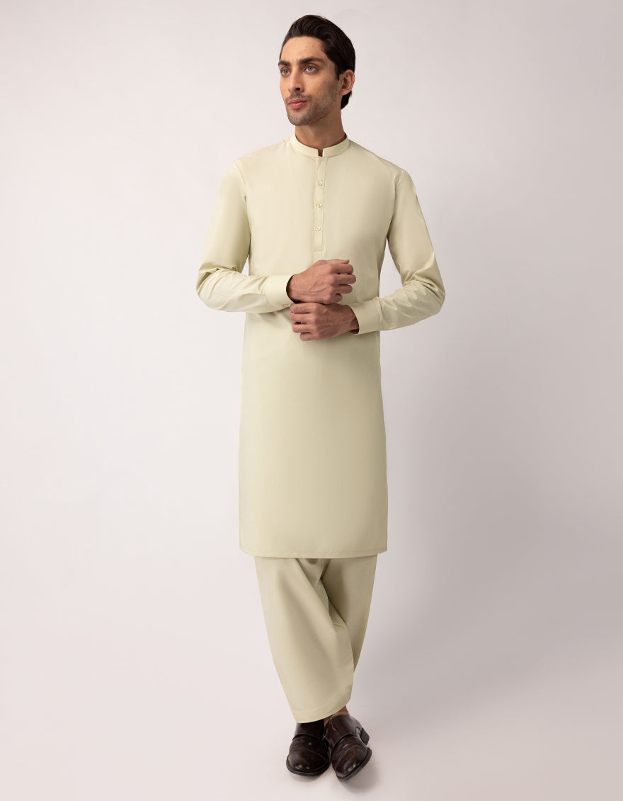 PALE GREEN UNSTITCHED FABRIC