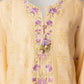 Cream Lawn Embroidered Stitched 3Pc