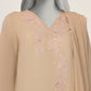 Beige Dobby Embroidered 3Pc Stitched