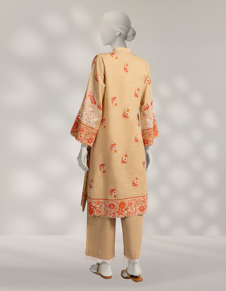 Multicolor Khaddar Printed Unstitched 2Pc