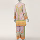 Purple Dobby Digital Printed Co-Ord Set