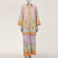 Purple Dobby Digital Printed Co-Ord Set