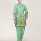 Green Dobby Digital Printed Co-Ord Set