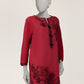 Maroon Lawn Embroidered Co-Ord Set