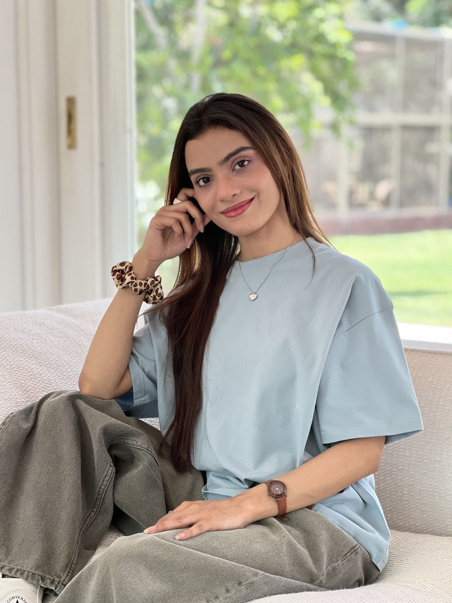 Just a Tee Pale Blue Women