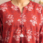 BURNT CLAY PRINTED KHADDAR SHIRT