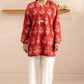 BURNT CLAY PRINTED KHADDAR SHIRT