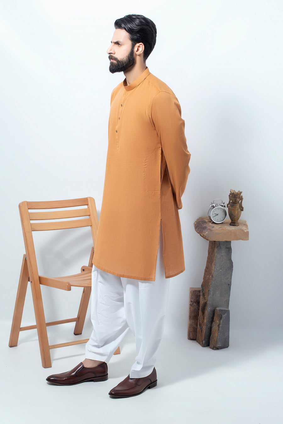 1 Piece Cotton Camel Kurta