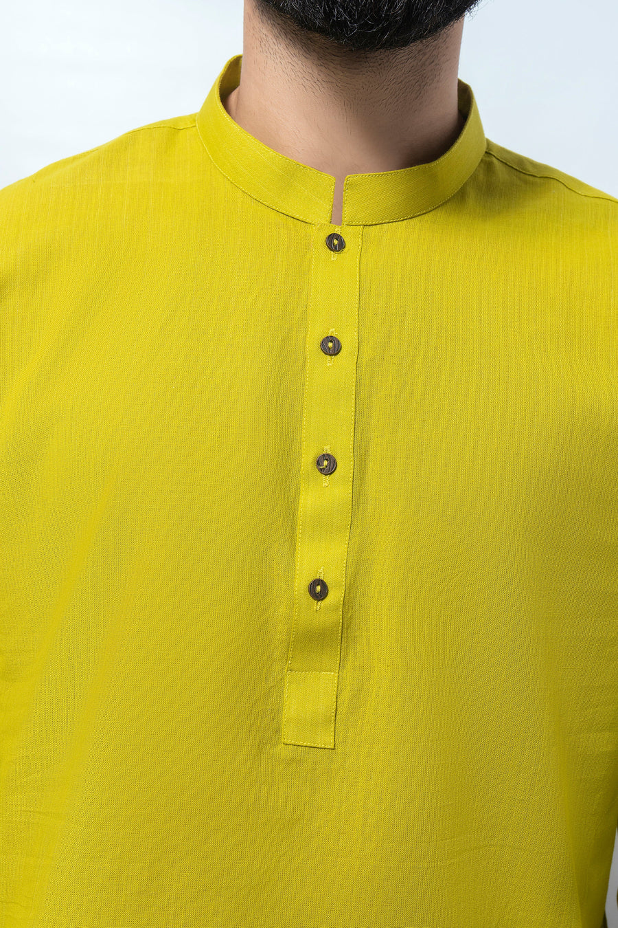 1 Piece Cotton Lime Kurta