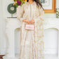 Unstitched Luxury Lawn Woven Net Suit