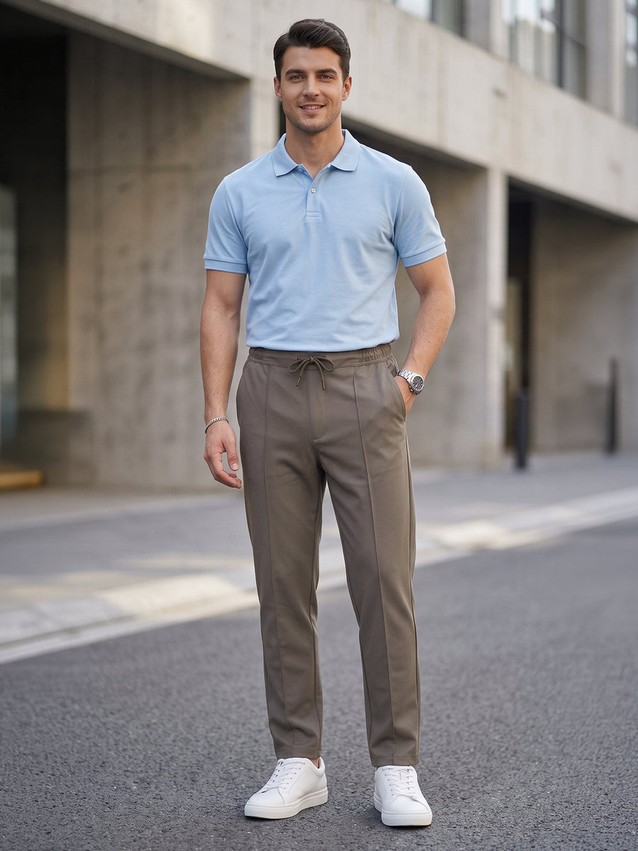 Khaki Pintex Trouser (LT-64)