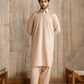 Light Almond French Collar Kameez Shalwar - Men
