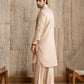 Light Almond French Collar Kameez Shalwar - Men