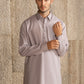 Light lavender French Collar Kameez Shalwar - Men