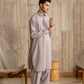 Light lavender French Collar Kameez Shalwar - Men